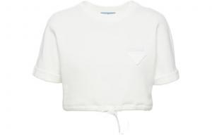 Топ укороченный женский Prada, белый