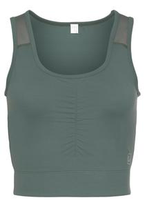 Спортивный топ Lascana Active, оливковый