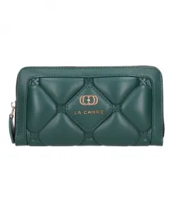 Большой кошелек из искусственной кожи La Carrie, зеленый