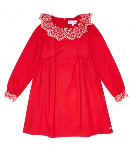 Вышитое платье Tartine et Chocolat, Rouge