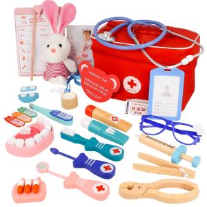 Большой медицинский набор Маленький деревянный доктор U606 elektrostator