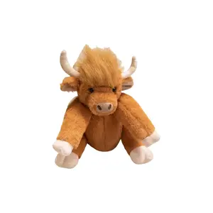 Искусственная шотландская земляная корова плюшевая кукла высотой 25 см Bitter purchase