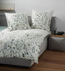 Комплект постельного белья Janine Design Mako-Satin Moments 98123, зеленый, размер 135x200+80x80 Original Janine