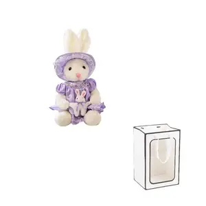 Очаровательный и милый плюшевый мишка-зайка в одежде, высота 26см/40см DUOAI