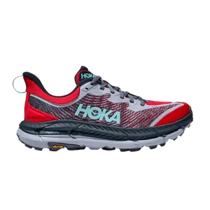 Кроссовки HOKA Wmns Mafate Speed 4 Cerise Stormy Skies, красный