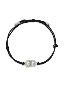 Браслет с подвеской-логотипом DG DOLCE & GABBANA, серебяный