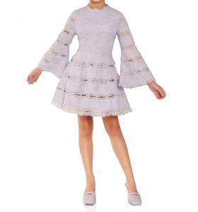 MARLO Детское мини-платье «Люсиль» лавандового цвета