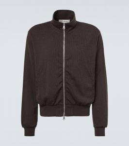 Бомбер Mob из ребристого трикотажа с добавлением хлопка Our Legacy, Track and Field Pinstripe