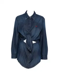 Платье с завязкой спереди DIESEL, синий