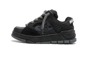 MR.PESIN Низкие скейтерские кроссовки унисекс черные, цвет Black