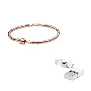 Женский браслет Pandora, розовое золото