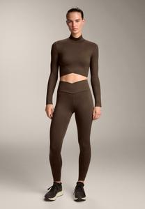 Топ OYSHO PERFECT-ADAPT LONG-SLEEVE, Brown