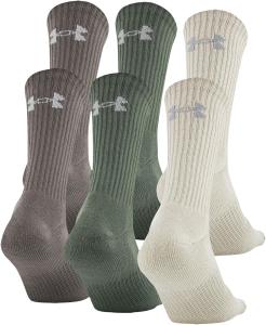 Хлопковые носки Under Armour для взрослых, несколько пар, Neutral Assorted (6-Pairs)