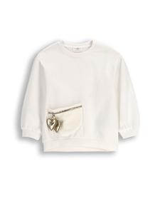 Толстовка на подкладке цвета экрю Coccodrillo
