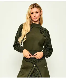 Полуводолазка Cropped fit Liu Jo Sport, зеленый