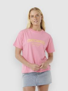 Футболка Rip Curl Surf Puff Relaxed T-Shirt, pink/orange