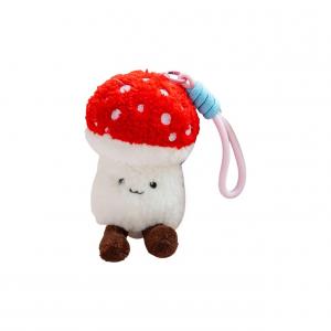 KUKADI Очаровательный гриб, креативный мультяшный стиль белая ручка красный зонтик куклы подвеска плюшевая кукла высота 16см/30см