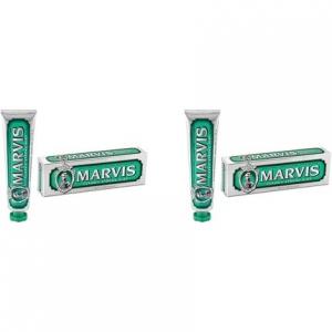 Зубная паста Classic Strong с мятой, 85 мл – гарантированный вкус для освежения и длительной свежести, Marvis