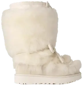 Женские классические высокие сапоги UGG Chalet, белые