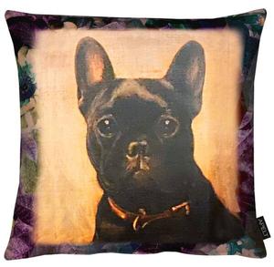 Декоративная подушка Apelt Harry, 45x10x45 см цвет anthrazit/beige