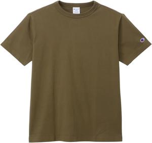 Мужская базовая футболка Champion C8-Z312Z из 100% хлопка с коротким рукавом и круглым вырезом, оливково-зеленый