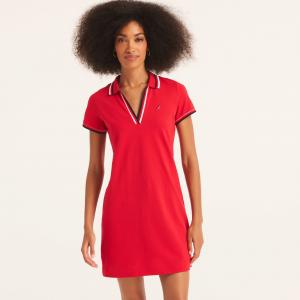 Платье-поло Nautica Womens Deck, красный