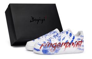 Nike Кроссовки Air Force 1 для скейтбординга унисекс низкие темно-синие/красные белые темно-синие красные, цвет White Dark Blue Red