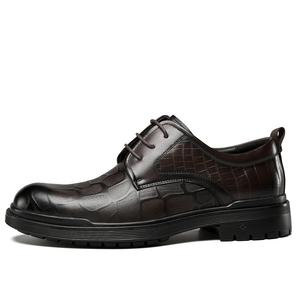 YEARCON Мужские повседневные туфли мужские низкие черные серые коричневые коричневые, цвет Brown