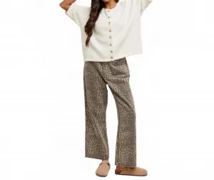 Брюки Ayla с леопардовым принтом, бежевый с разноцветным принтом Wishlist