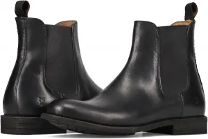 Мужские ботинки Frye Tyler Chelsea с гибкой конструкцией Блейк, эластичными боковыми панелями, удобной стелькой и полной кожаной подкладкой - высота голенища 6 дюймов, черный