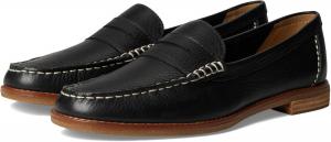 Женские лоферы Sperry Seaport Penny из кожи Saffiano / металлической кожи PlushWave, черный