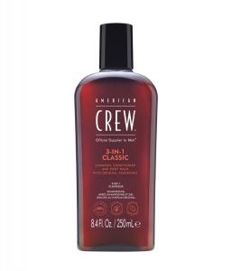 Шампунь для волос American Crew Hair Care & Body 3in1 Classic, 250 ml