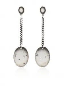 Серьги-подвески с цепочками WERKSTATT:MÜNCHEN, серебяный