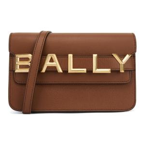 BALLY Кожаная сумка через плечо, кроссбоди женская Brown
