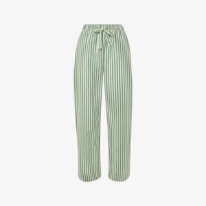 Пижамные штаны из хлопка в полоску с завязками на талии Whistles, мультиколор