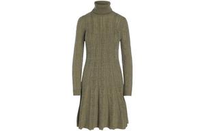 Женское платье с длинными рукавами зеленое Polo Ralph Lauren