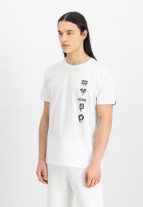 Футболка с принтом FREEDOM Alpha Industries, белый