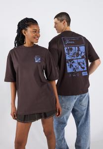 Футболка с принтом UNISEX YOURTURN, темно-коричневый