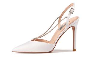 Тонкие туфли на высоком каблуке для женщин Lily Wei, белый