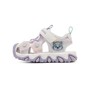 Детские сандалии с противоскользящей подошвой, устойчивые к истиранию, дышащие, с низким берцем PAW PATROL, фиолетовый