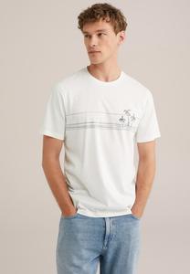 Футболка с принтом WE Fashion, кремовый