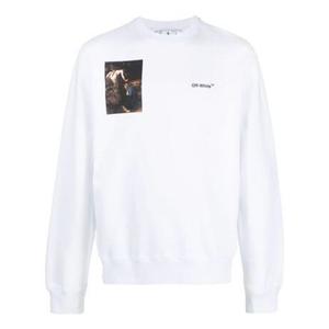 Толстовка OFF-WHITE Caravaggio-print Sweatshirt 'White', белый