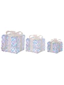 Beliani Набор из 3 светодиодных декоративных светильников HALLANGEN разных цветов