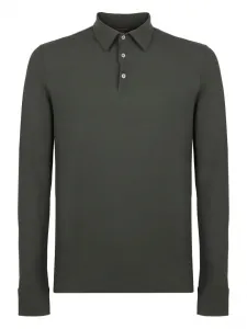 Рубашка поло с длинными рукавами Slowear, серый