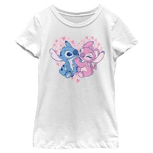 Футболка с коротким рукавом disney’s stitch & angel love для девочек 6-16 Licensed Character