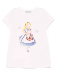Футболка Alice из коллаборации с Disney Monnalisa, розовый