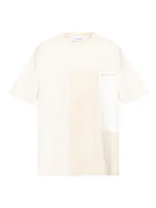 Футболка в стиле колор-блок Golden Goose, нейтральный