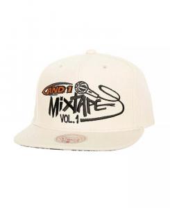 Мужской x AND1 White Mixtape Vol. 1 регулируемая шляпа Mitchell & Ness, белый