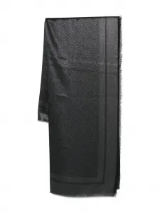 Шарф с бахромой Elisabetta Franchi, черный