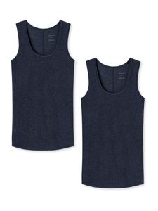 Майка SCHIESSER Top Personal Fit, ночной синий